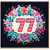 77th Birthday Card, Floral Number 77 Birthday Card