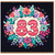83rd Birthday Card, Floral Number 83 Birthday Card