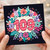 109th Birthday Card, Colourful Floral Number 109 Card