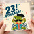 23rd Birthday Card, Funny Ooh La La Frog Card for Him