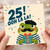 25th Birthday Card, Ooh La La Frog Birthday Card
