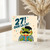 27th Birthday Card, Ooh La La Frog Card