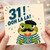 31st Birthday Card, Ooh La La Frog Birthday Card