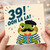 39th Birthday Card, Funny Frog Ooh La La Birthday Card