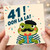 41st Birthday Card, Funny Ooh La La Frog Birthday Card