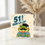 51st Birthday Card, Funny 51! Oh La La Frog Birthday Card