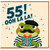 55th Birthday Card, Ooh La La Frog Design
