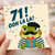 71st Birthday Card, Funny Ooh La La Frog Card