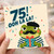 75th Birthday Card, Ooh La La Frog Design