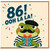 86th Birthday Card, Funny Frog Ooh La La Card