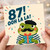 87th Birthday Card, Funny Ooh La La Frog Card