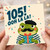 105th Birthday Card, Funny Frog Ooh La La Greeting Card