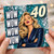 40th Birthday Card, Wow Wow Wow Glamorous Woman Design