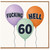 60th Birthday Card, Funny Rude Balloon Design