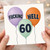 60th Birthday Card, Funny Rude Balloon Design