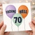 70th Birthday Card, Funny Rude Balloons Card