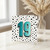 19th Birthday Card, Turquoise Number 19 Polka Dot Design