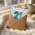 21st Birthday Card, Bold Teal Number 21 Spotty Design