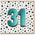 31st Birthday Card, 31 Birthday Card