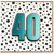 40th Birthday Card, Bold 3D Number 40 Polka Dot Design