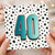 40th Birthday Card, Bold 3D Number 40 Polka Dot Design