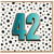 42nd Birthday Card, Bold Number 42 Design