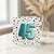 45th Birthday Card, Turquoise Number 45 Polka Dot Design