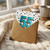 55th Birthday Card, Bold Teal Number 55 Spotty Design