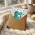 83rd Birthday Card, Teal Number 83 Card with Polka Dot Design