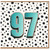 97th Birthday Card, 97 Today Number Card