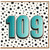 109th Birthday Card, Large Number 109 Birthday Card