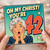 42nd Birthday Card, Funny Retro Comic Style Surprised Woman Design