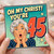 45th Birthday Card, Oh My Christ You're 45 Funny Retro Comic Style Birthday Card