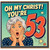 53rd Birthday Card, Funny Retro Comic Style Birthday Card