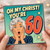 60th Birthday Card, Oh My Christ You're 60 Funny Vintage Style Card