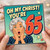 65th Birthday Card, Oh My Christ You're 65 Retro Pop Art Card