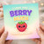 I Love You Berry Much Birthday Card - Cute Strawberry Pun for Partner, Boyfriend or Girlfriend - Kawaii Fruit Birthday Card with Envelope