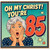 85th Birthday Card, Funny Retro Comic Style Birthday Card for Her