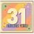 31st Birthday Card, Fabulous Years Retro Pastel Design