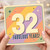 32nd Birthday Card, Fabulous Years Retro Pastel 32 Today Birthday Card