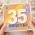 35th Birthday Card, Fabulous Years Retro Pastel Design