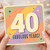 40th Birthday Card, Fabulous Years