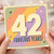 42nd Birthday Card, Fabulous 42 Years Card
