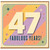 47th Birthday Card, Fabulous Years