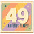 49th Birthday Card, Fabulous Years Birthday Card