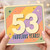 53rd Birthday Card, Fabulous Years Retro Style Card