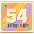 54th Birthday Card, Fabulous Years Card