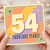 54th Birthday Card, Fabulous Years Card