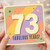73rd Birthday Card, Fabulous Years Retro Pastel Birthday Card