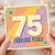 75th Birthday Card, 75 Fabulous Years Celebration Card